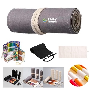 Canvas Roll-up Pencil Case